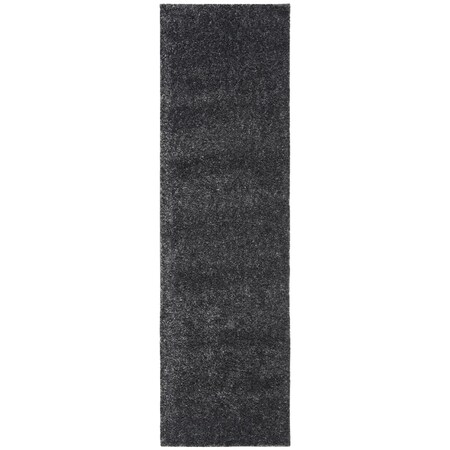 Safavieh 2 ft. 3 in. x 12 ft. August Shag 900 Power Loomed Runner Area Rug, Charcoal AUG900H-212